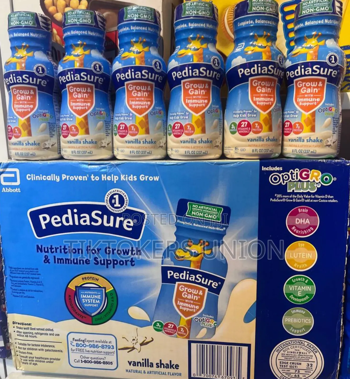 Pediasure Grow Gain With Optigro Plus Vanilla Nutritional Shake