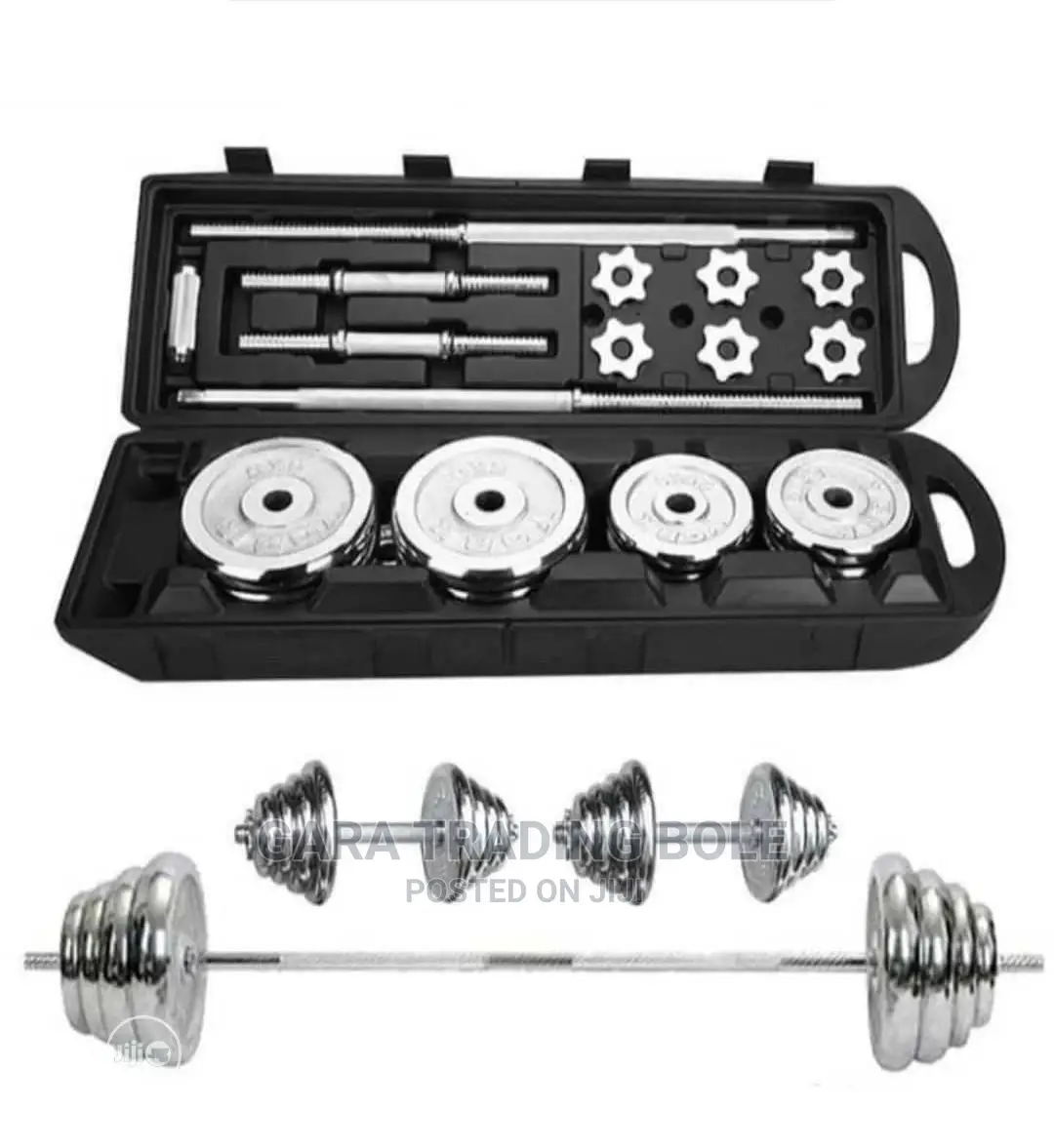 Dumbbell and Barbellበቤቶ ስፖርት ይስሩ ጤናዎን ይጠብቁ
