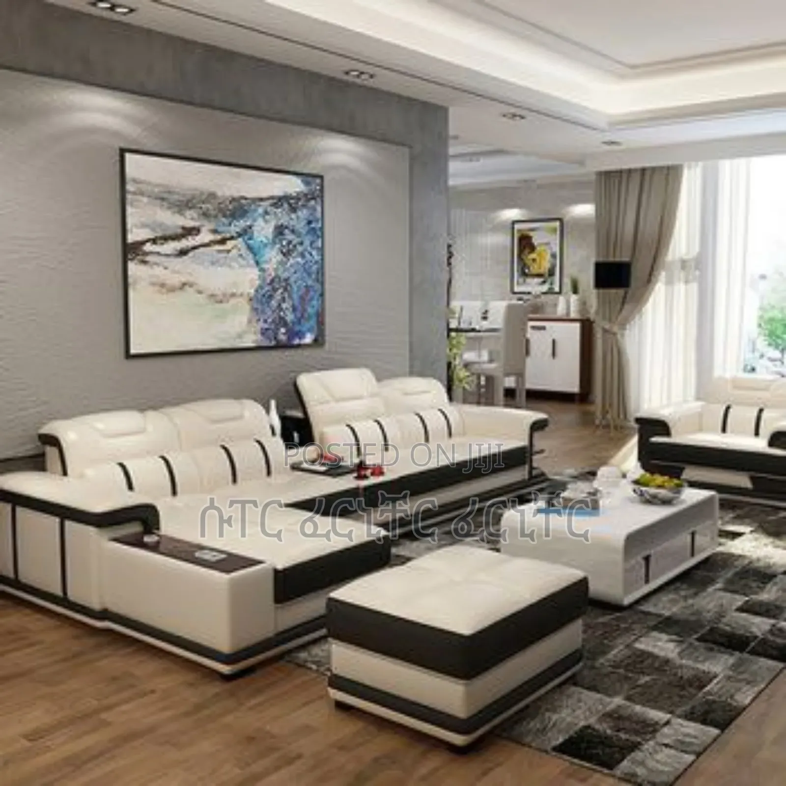 U Shaped Sofa With Teble