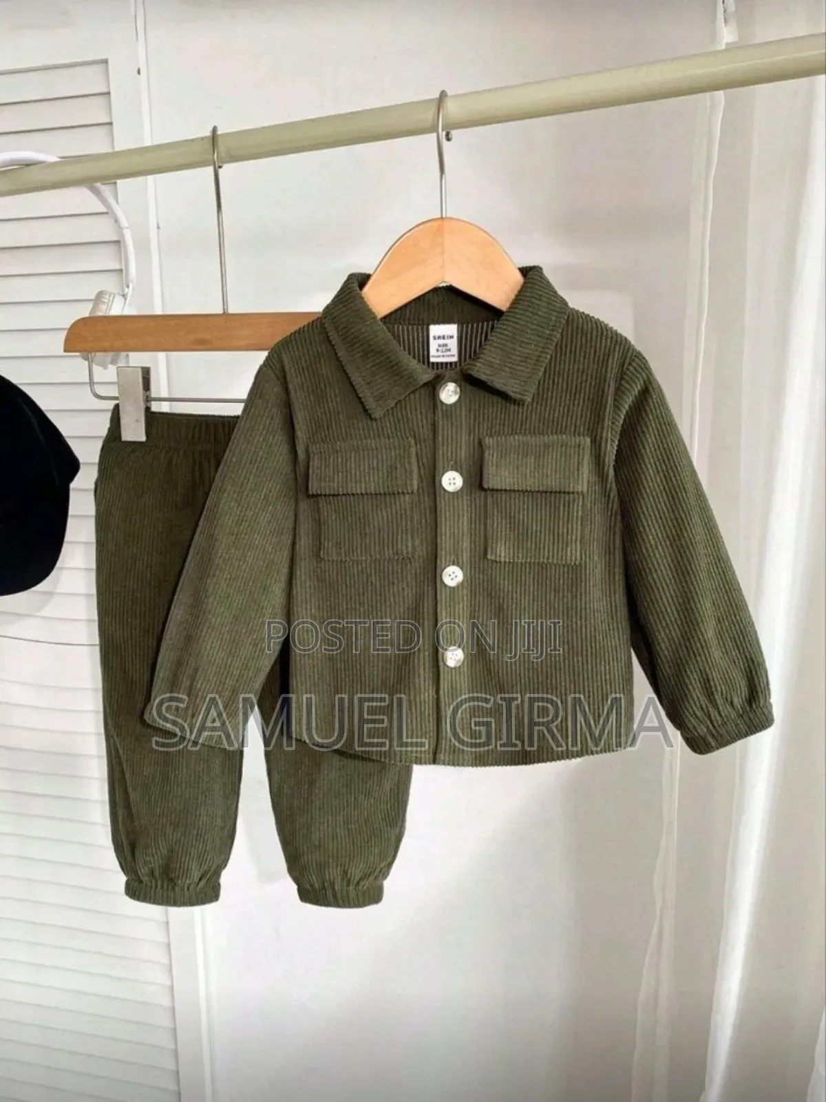 Babyboy Corduroy Shirt and Pant Set