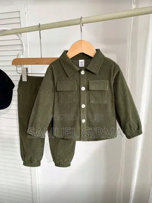 Babyboy Corduroy Shirt and Pant Set