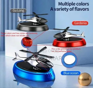 Solar Powered Rotating Airplane Car Fragrance Diffuser, Hanging Veicle