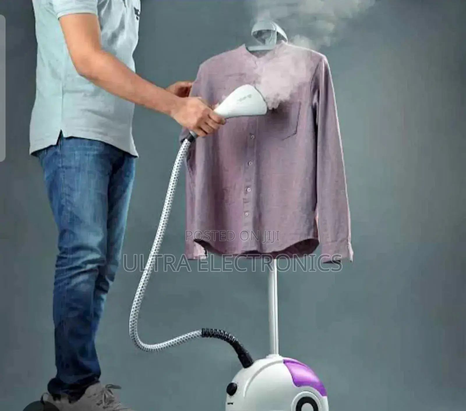 Geepas Upright Vertical Garment Steamer Being Remove Wrinkles