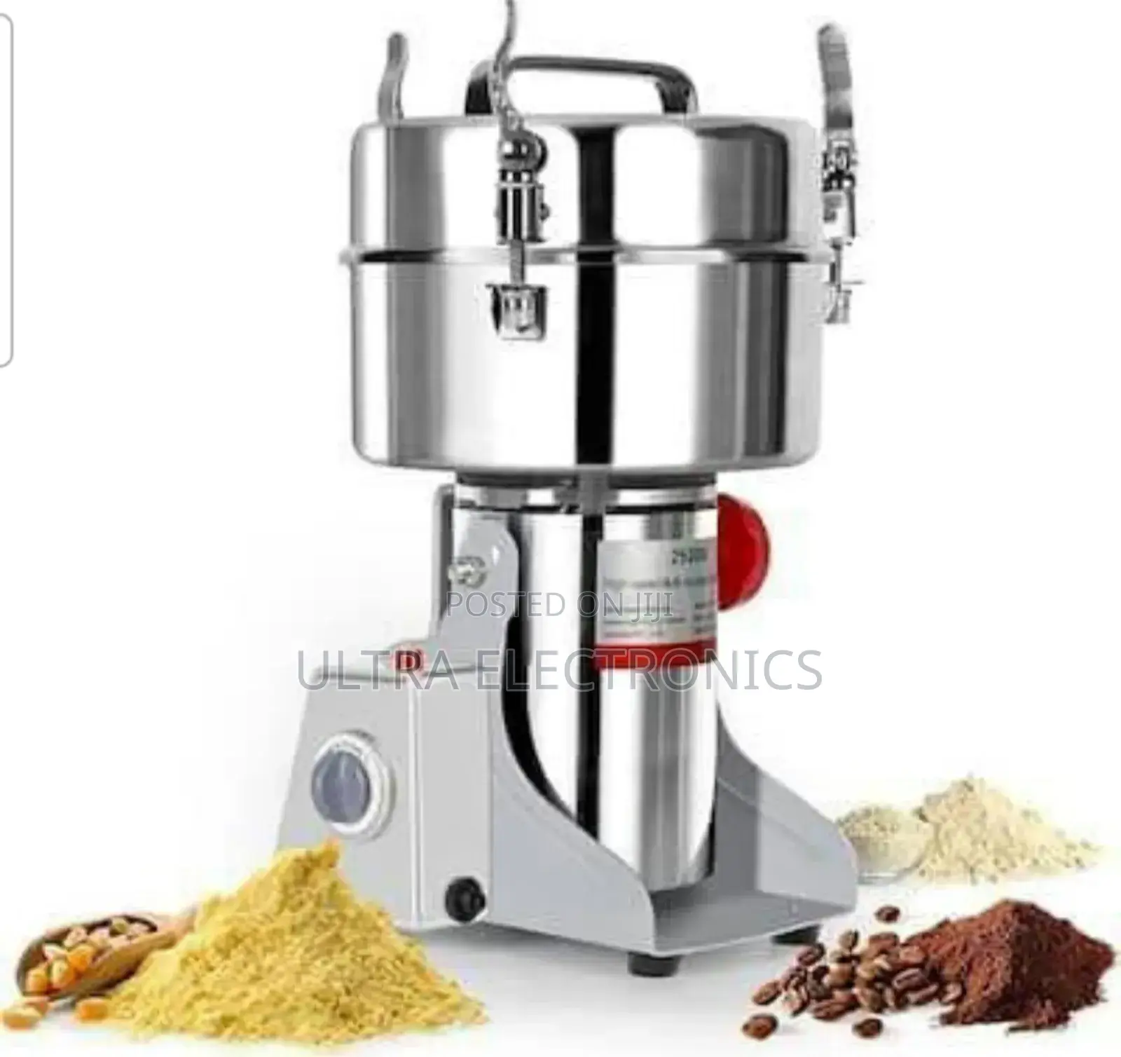 Commercial-grade, High-speed Stainless Steel Electric Grain Grinder