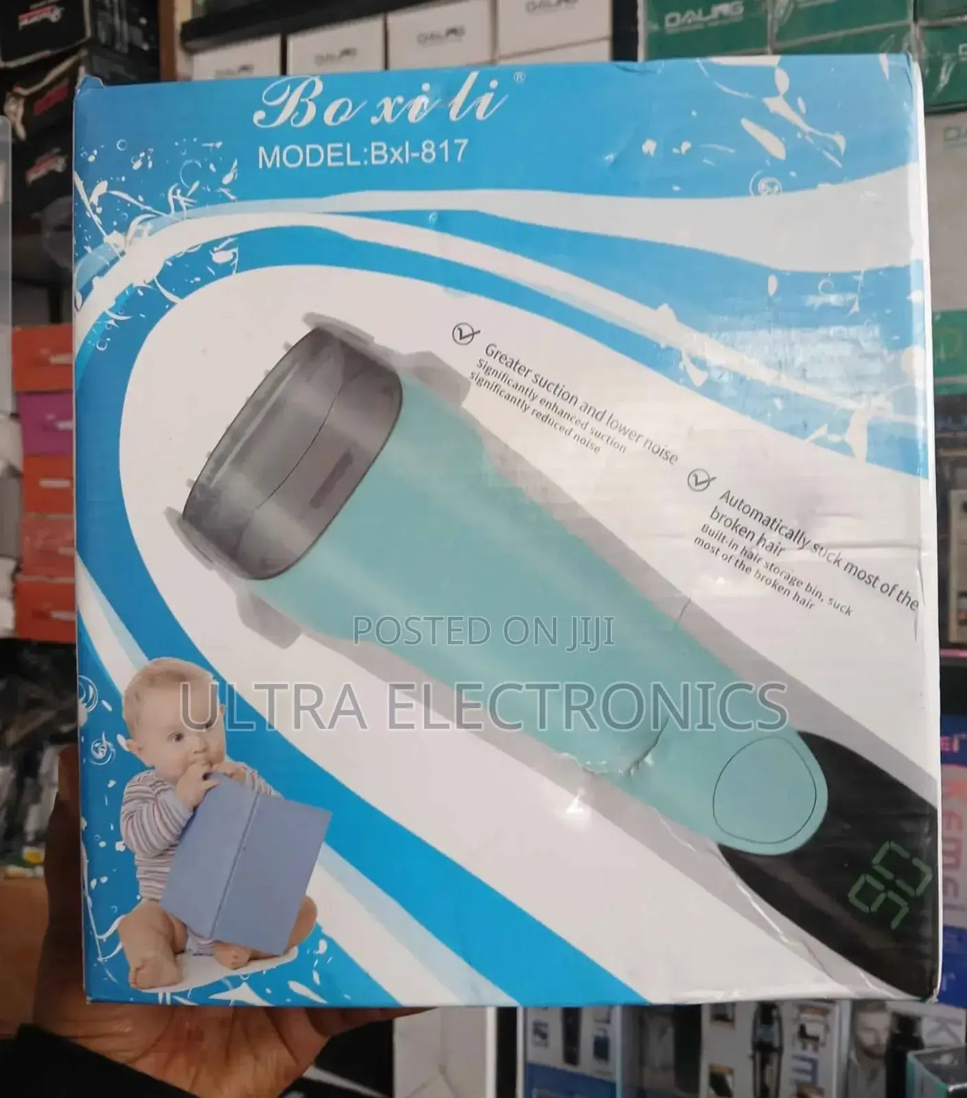 Baby Hair Clipper,Boxili Model Bxi-817 Which Is Designed for Quiet
