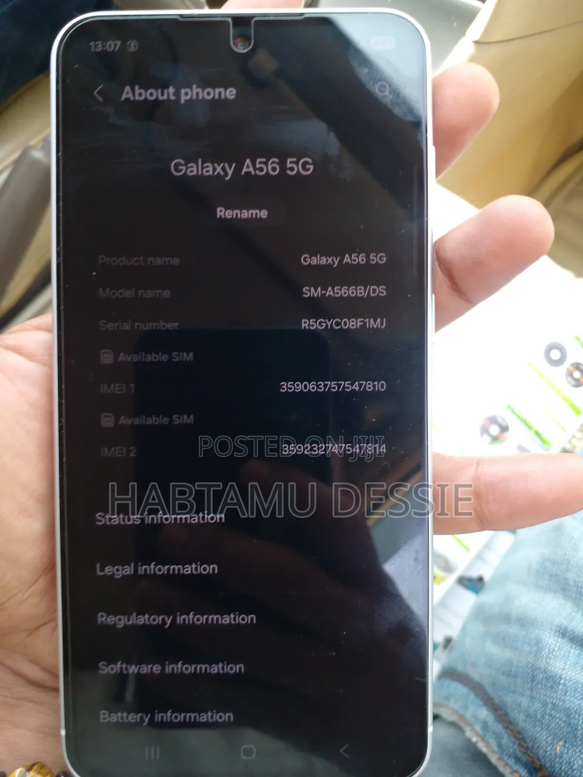 New Samsung Galaxy A56 256 GB White
