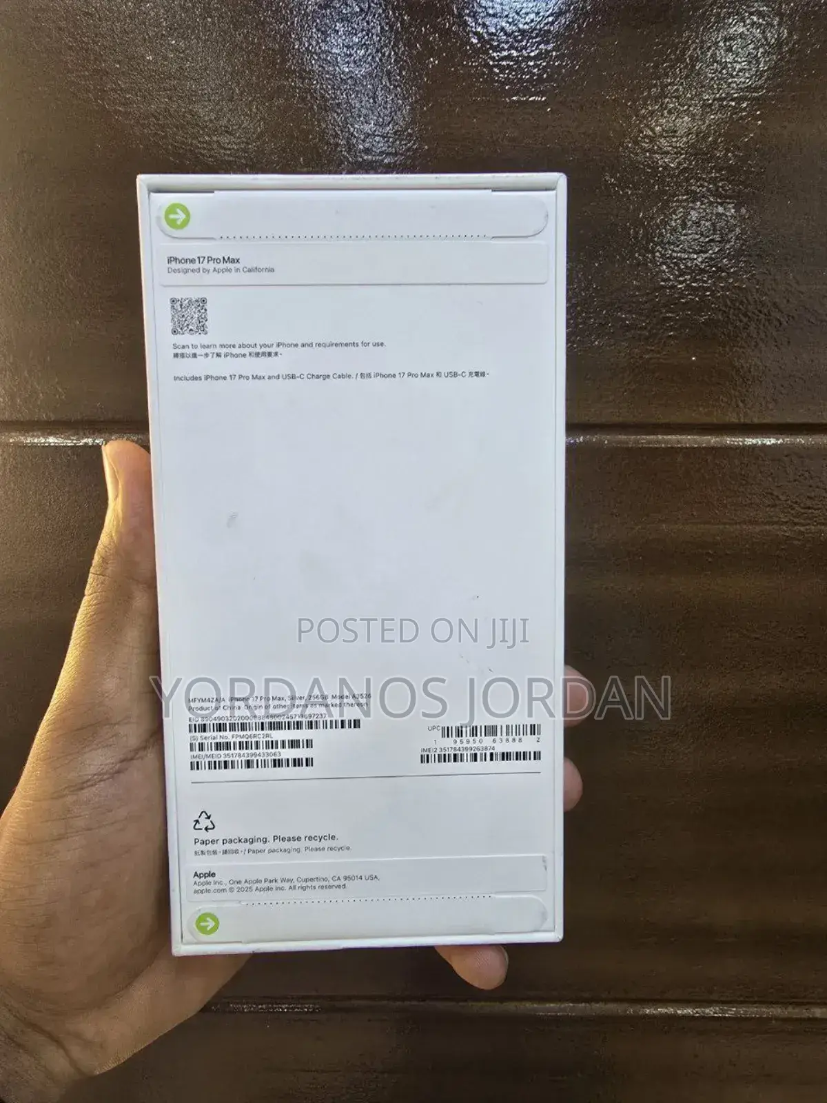 New Apple iPhone 17 Pro Max 256 GB Silver