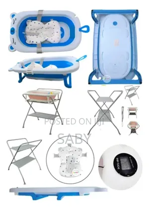 7 In 1 Foldable Baby Bathtub With A Thermometer And Stand