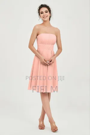 Pink Strapless Dress