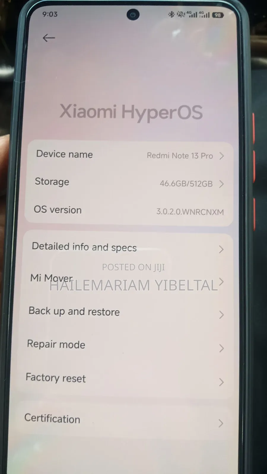 New Xiaomi Redmi Note 13 Pro 512 GB Bronze