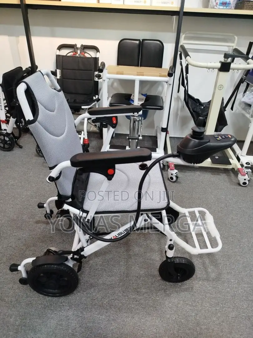 Electric Wheelchair盡血portable Motorized Wheelchair -White)