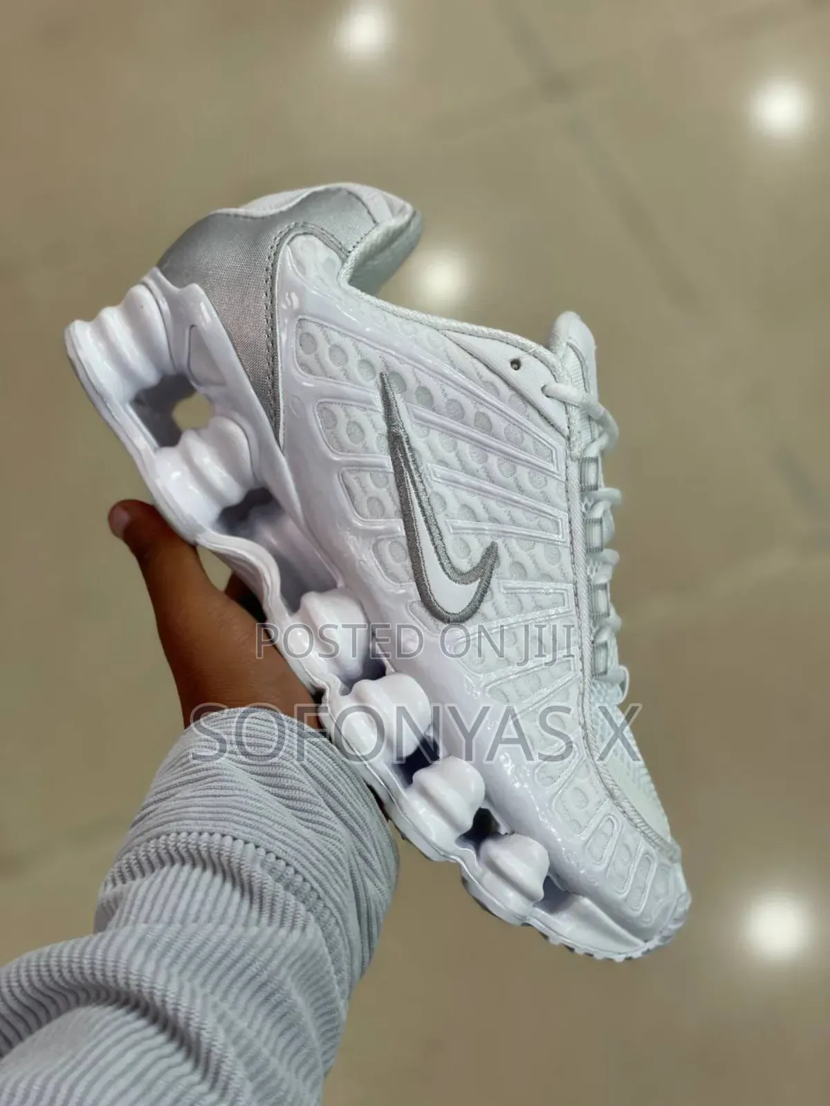 Nike Shox Tl White Metallic Silver