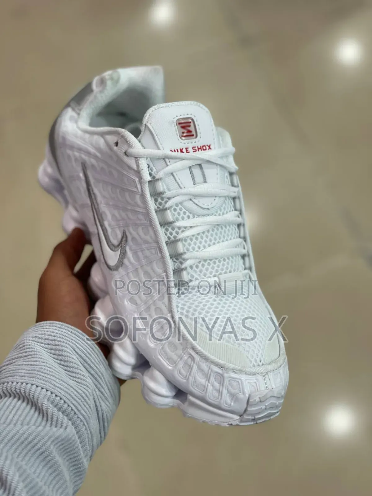 Nike Shox Tl White Metallic Silver