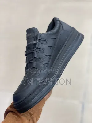 Chekich Navy Blue Low-Top Sneakers (Perforated Material)
