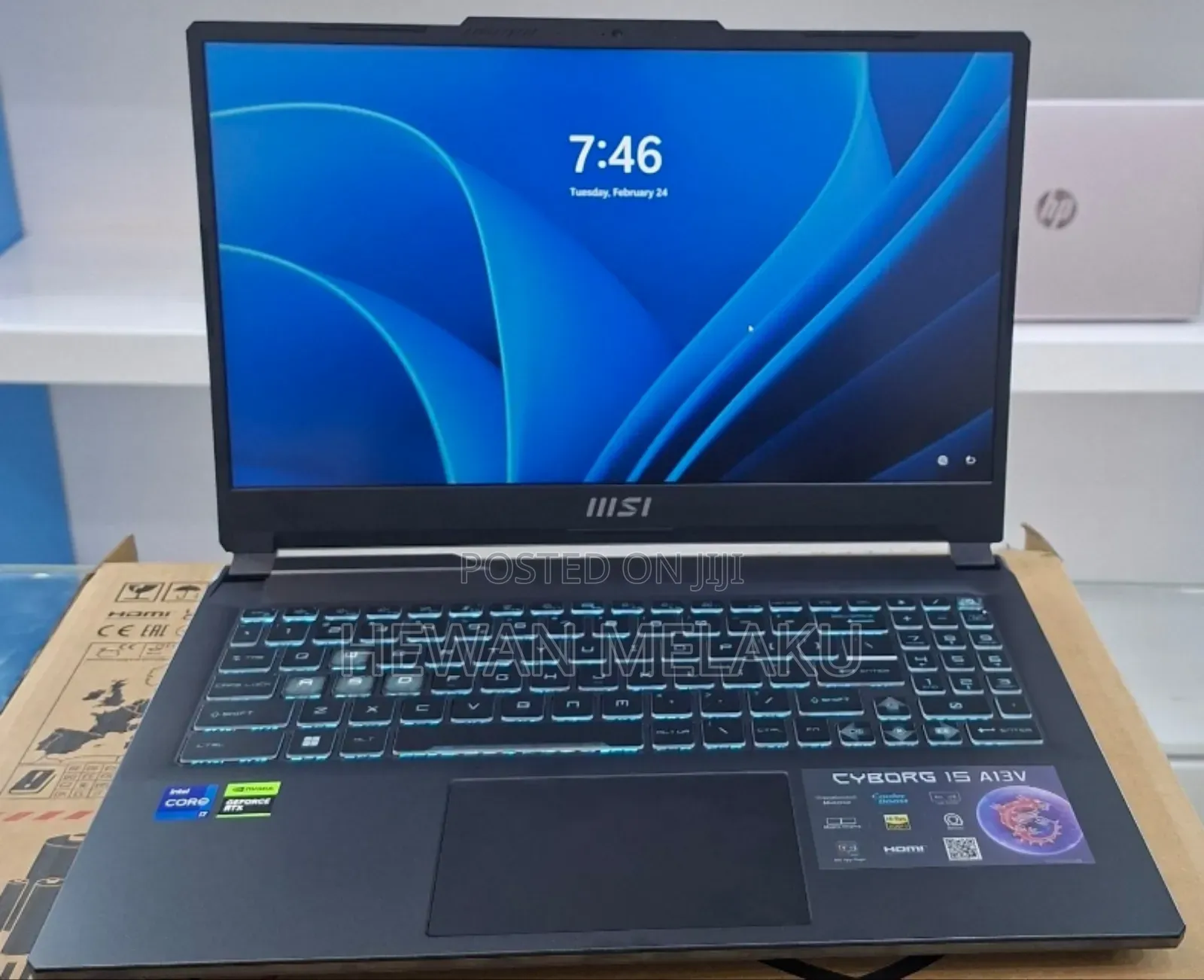 New Laptop MSI Cyborg 15 16GB Intel Core i7 SSD 1T