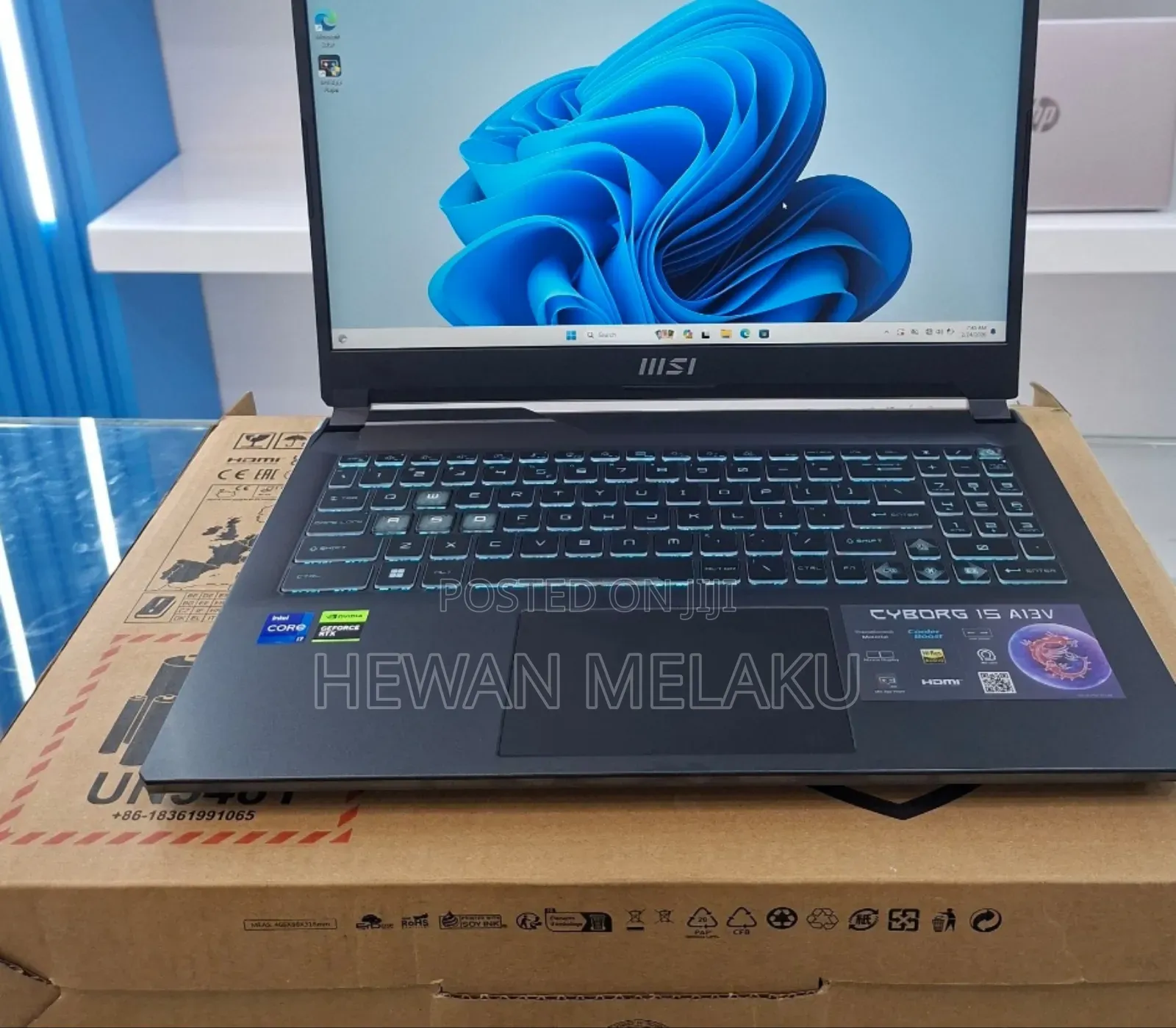 New Laptop MSI Cyborg 15 16GB Intel Core i7 SSD 1T