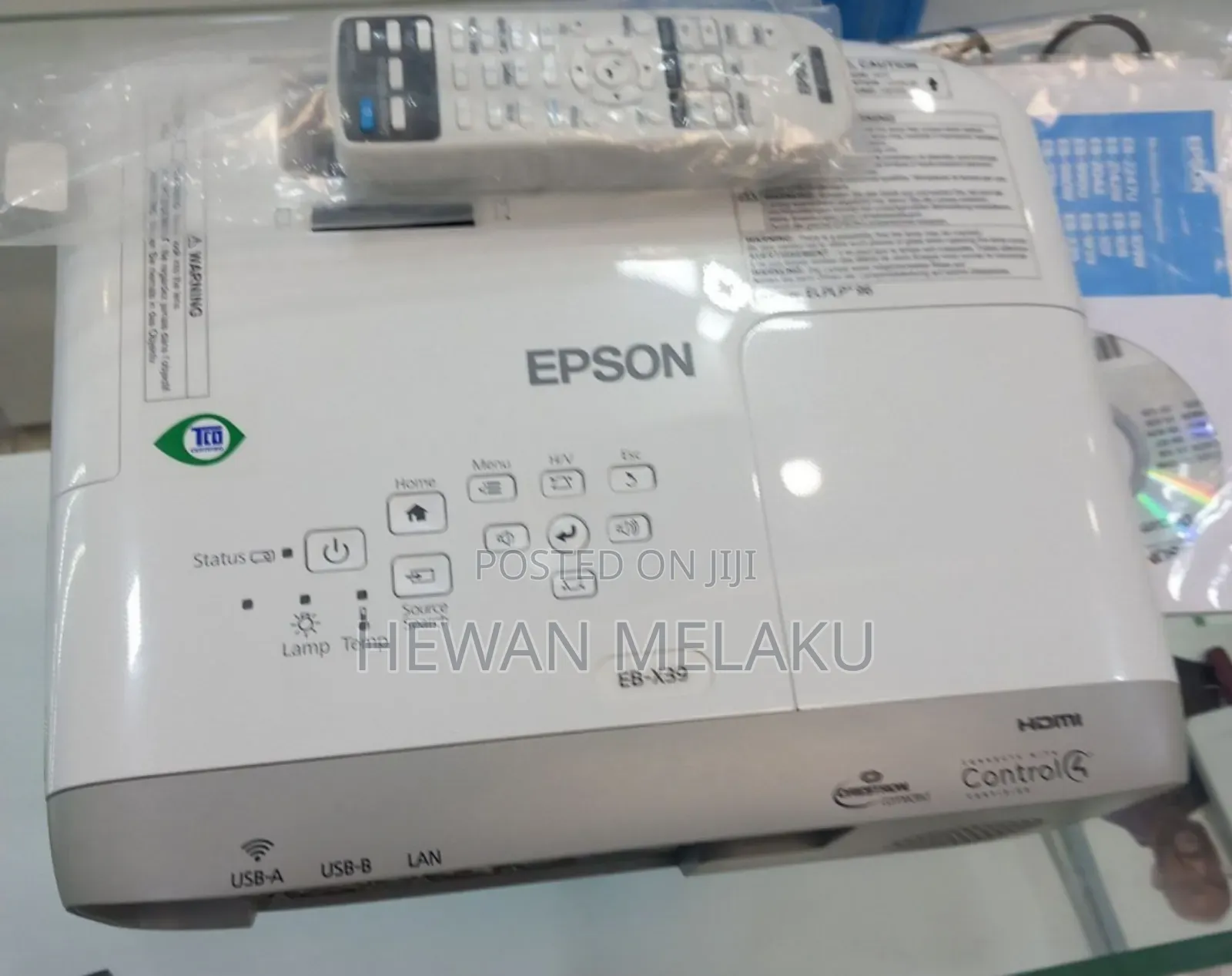 Brand New Epson Projector With Manual Eb -X39