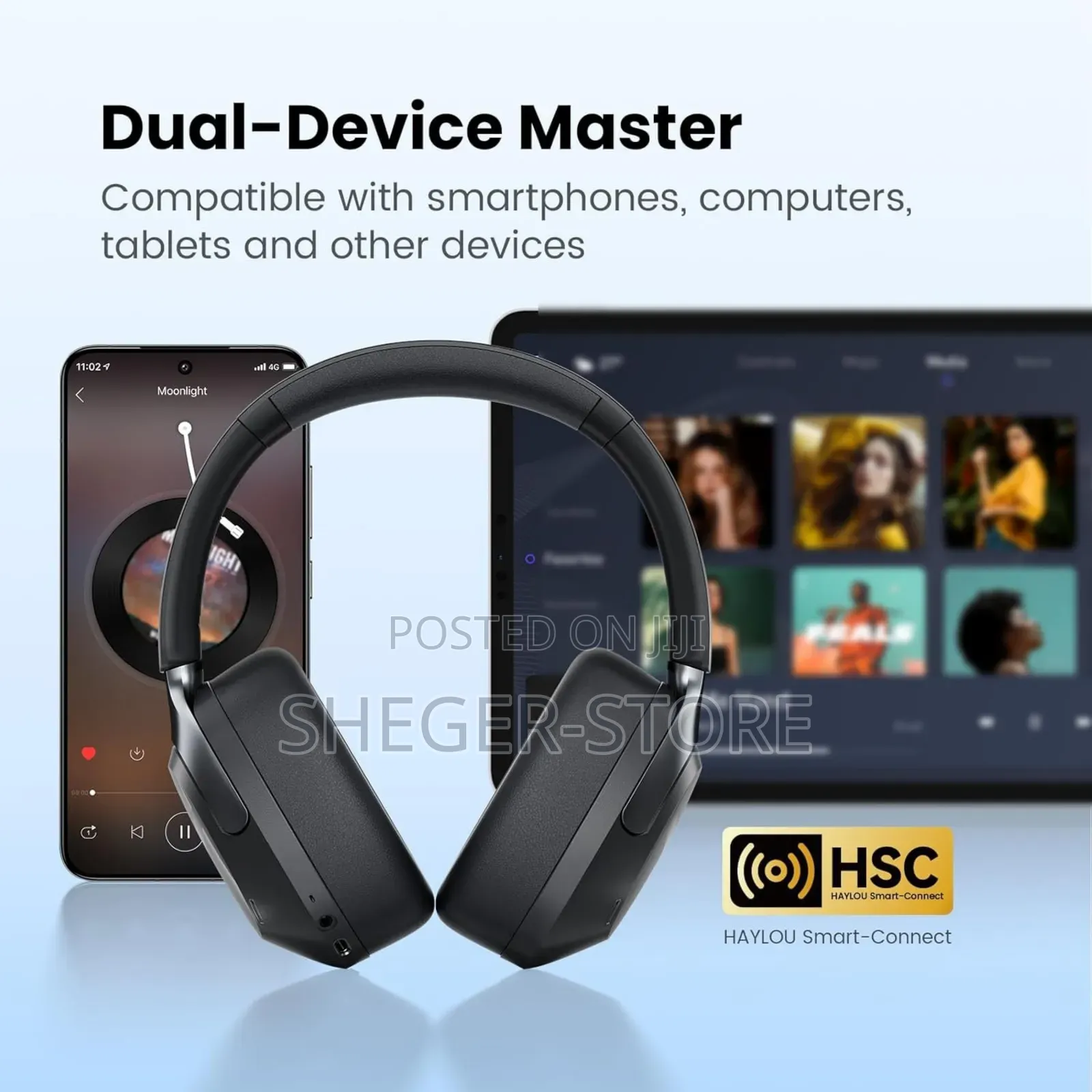 Brand New Haylou S 40 Wireless Headphone Witb Detachable Microphone