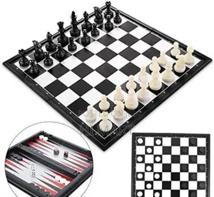 Modern 3in1 Magnetic Board Game Set