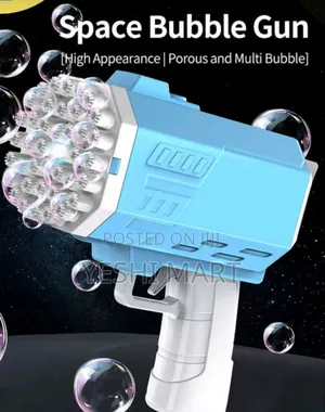 Water Fun Bubble Toy Gift for Boys Girls - Fully Automatic Gatling