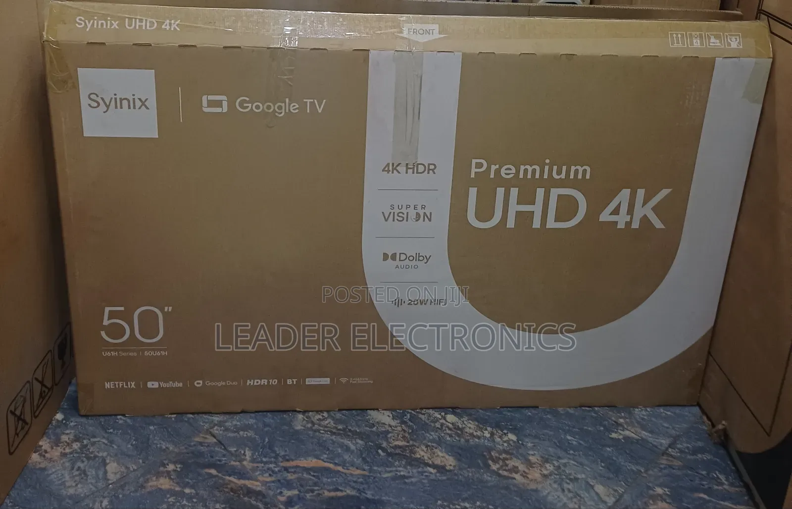 Syinix 50′′ Smart Google Tv – Ultra Hd | New Model