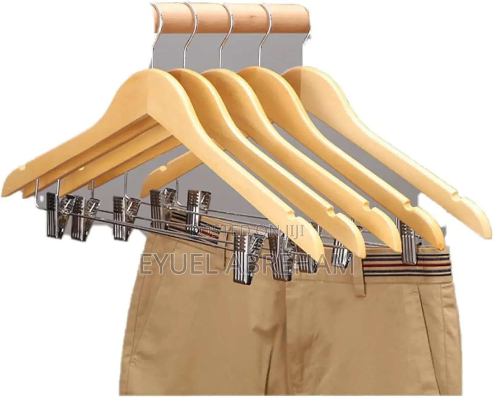 Premium Wood Hanger With CLJPS