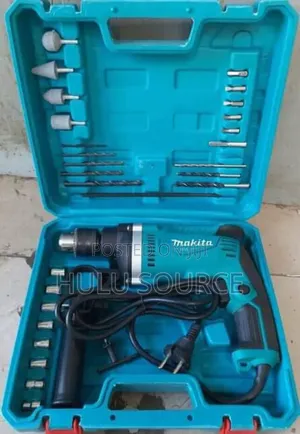 Makita Drill With Accessories and Grinder