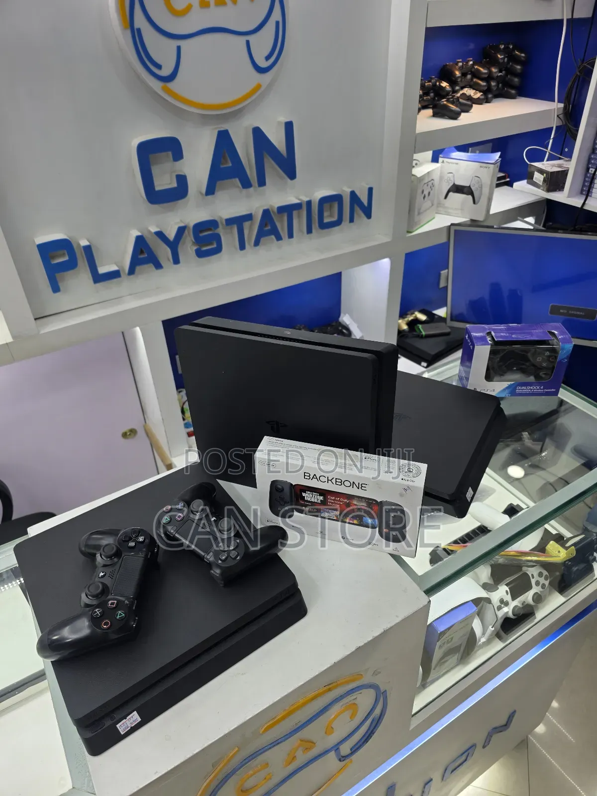 Playstation 4slim With 2joystick እቃዎቻችን አስተማማኝ ናቸዉዉዉዉ