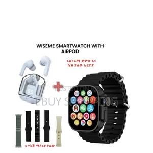 Wiseme 2-in-1: Fitness Tracker Smartwatch + Wireless Earbuds Set