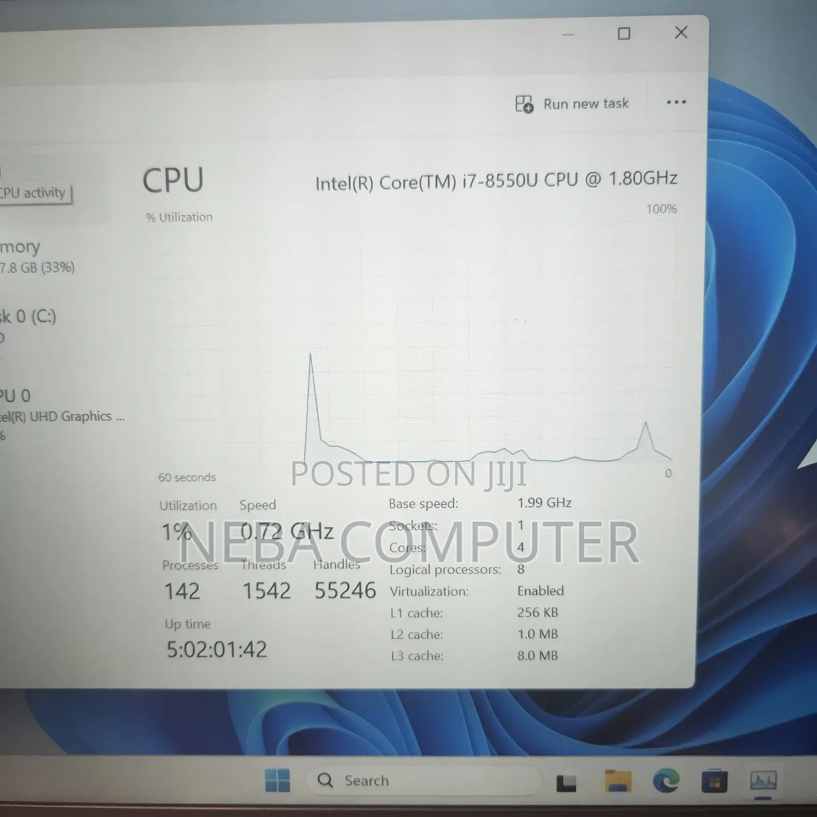 New Laptop HP EliteBook 840 8GB Intel Core i7 SSD 512GB