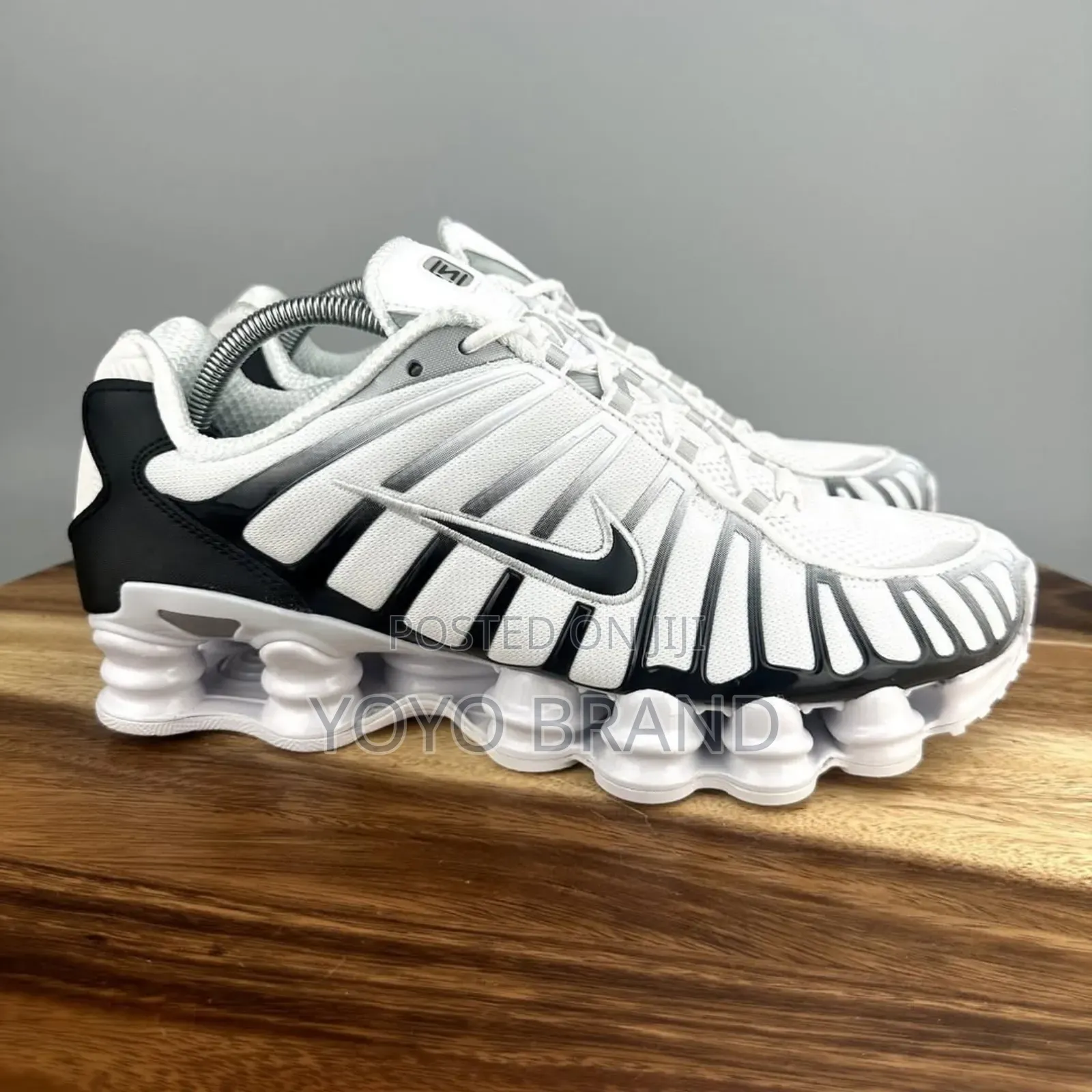 New Arrival.Nike Shox Tl White/Black Unisex Fashion Sneaker