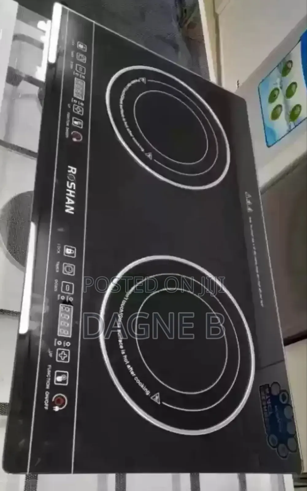 Touch Stove Roshan Double-Burner Stove ሮሻን ተች ስቶቭ ባለ 2