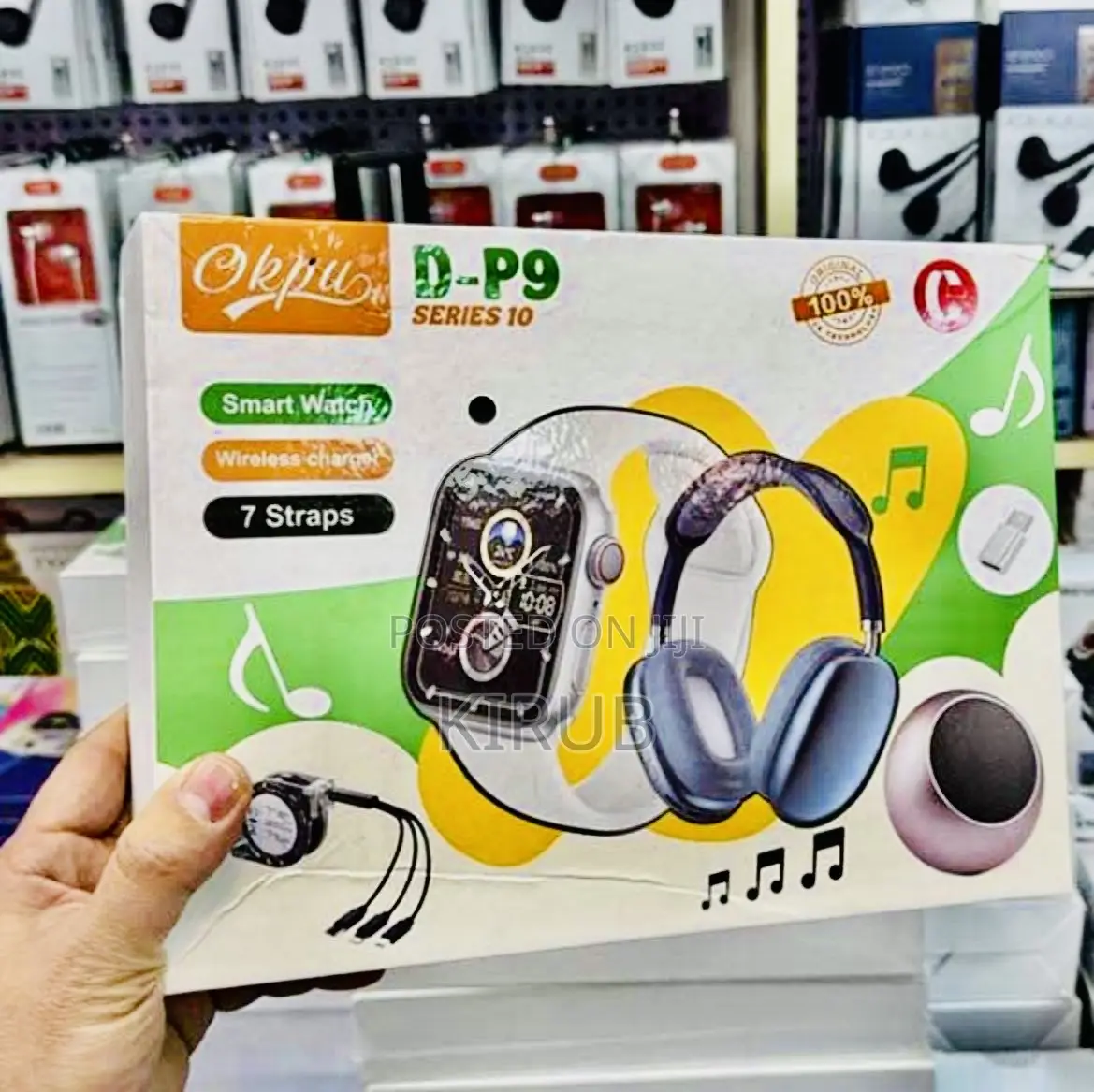 D-P9 Smart Watch 3 in 1 Super Combo
