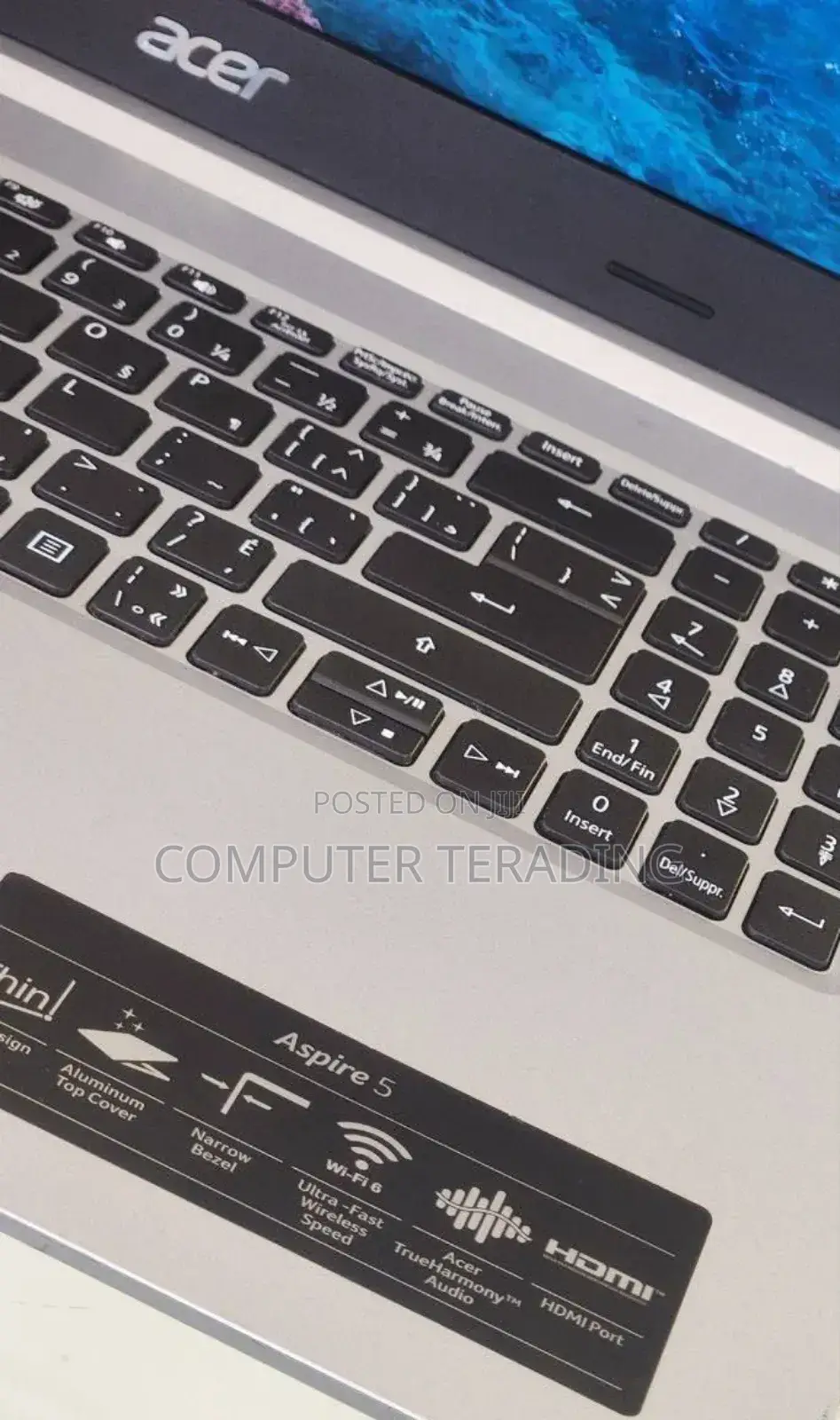 New Laptop Acer Aspire 5 8GB Intel Core i3 SSD 256GB