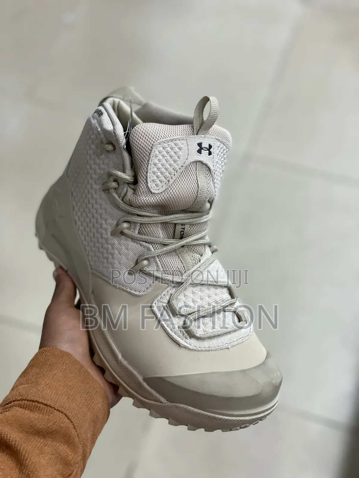 Under Armour Light Grey Textured Mesh Tactical Boot