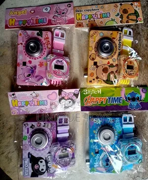 2-in-1 Digital Watch + Projection Camera - Happy Time Set