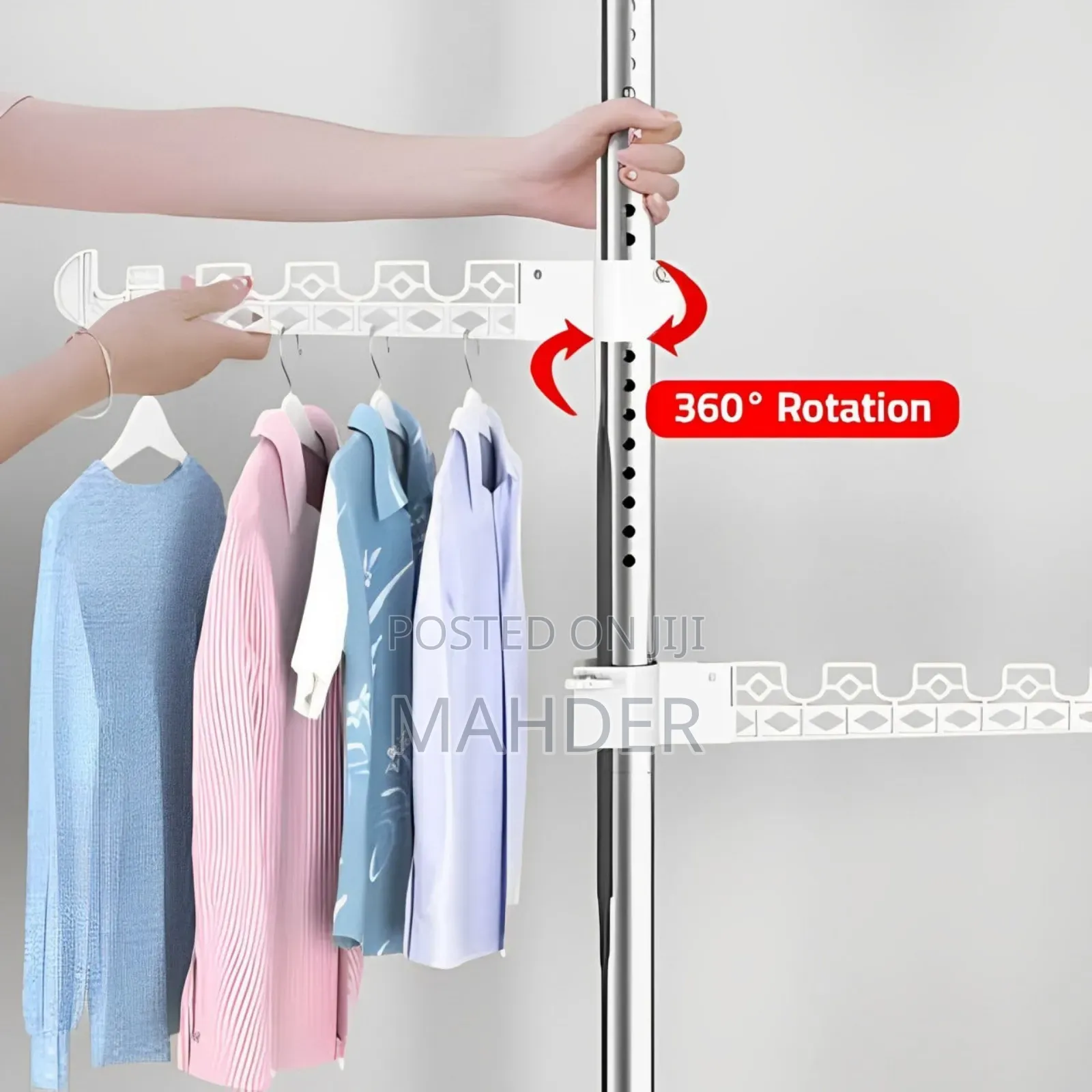 Easy And Space Saving Drying Rack (ቀላል ቦታ ቆጣቢ የ ልብስ ማስጫ)