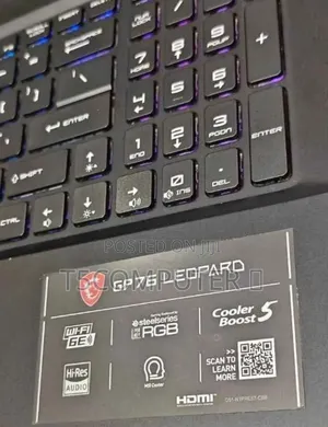 New Laptop MSI GF63 16GB Intel Core i7 SSD 1T