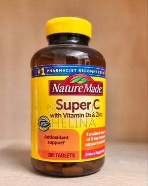 High Amount of Vitamin C: Super C With Vitamin D3 Zinc From Usa