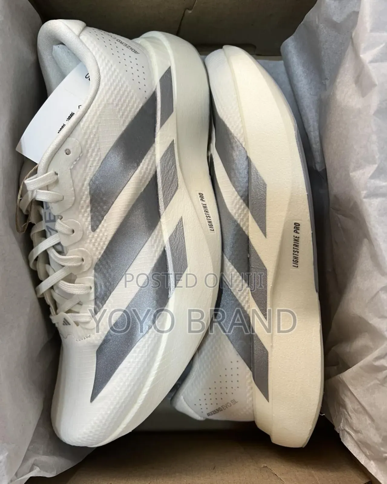 New Arrival Adidas Adizero Evo Sl White Running Fashion Sneaker