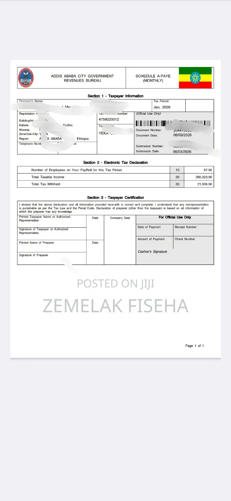 Online Etax Vat Pension Schedule a Report
