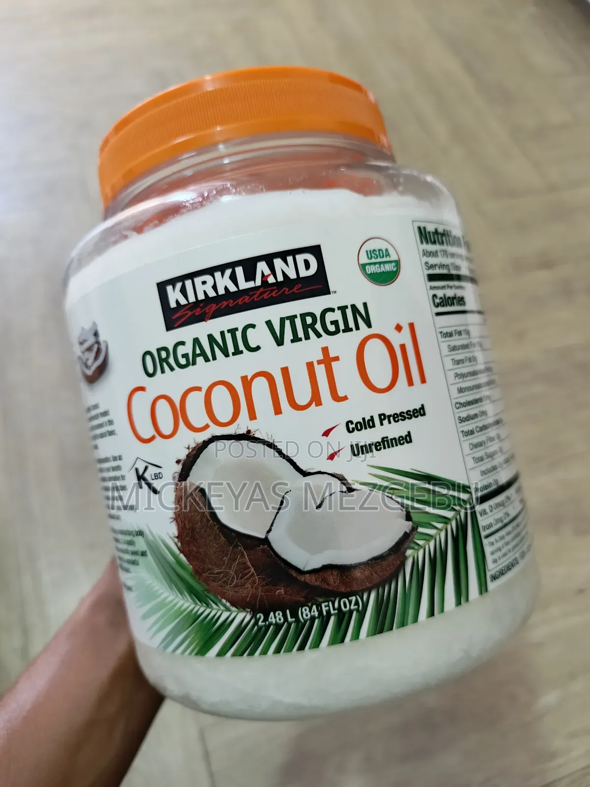 Coconut Oil Organic Virgin Kirkland