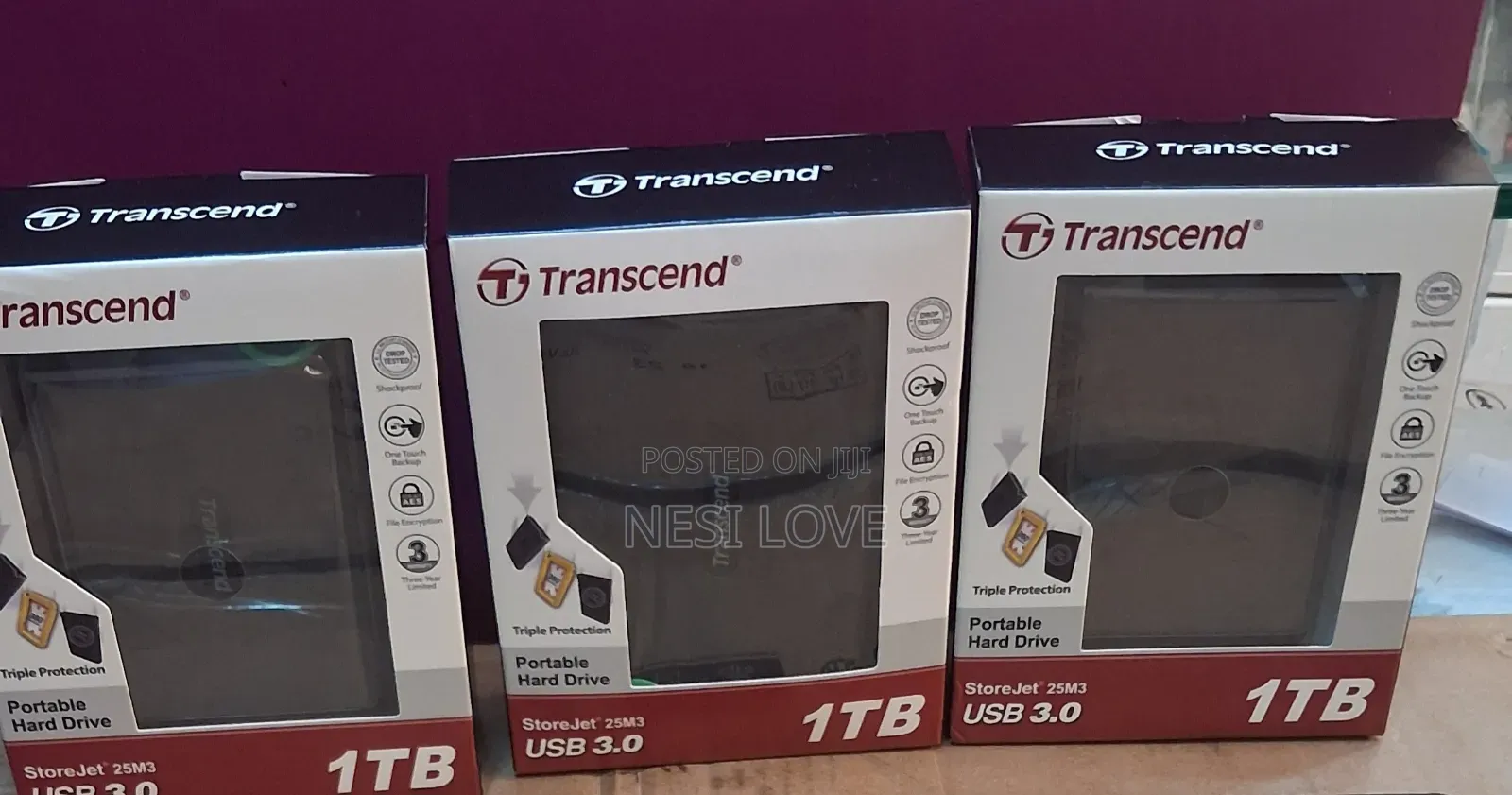 1tb Transcend External Hard Disk Drive Storage