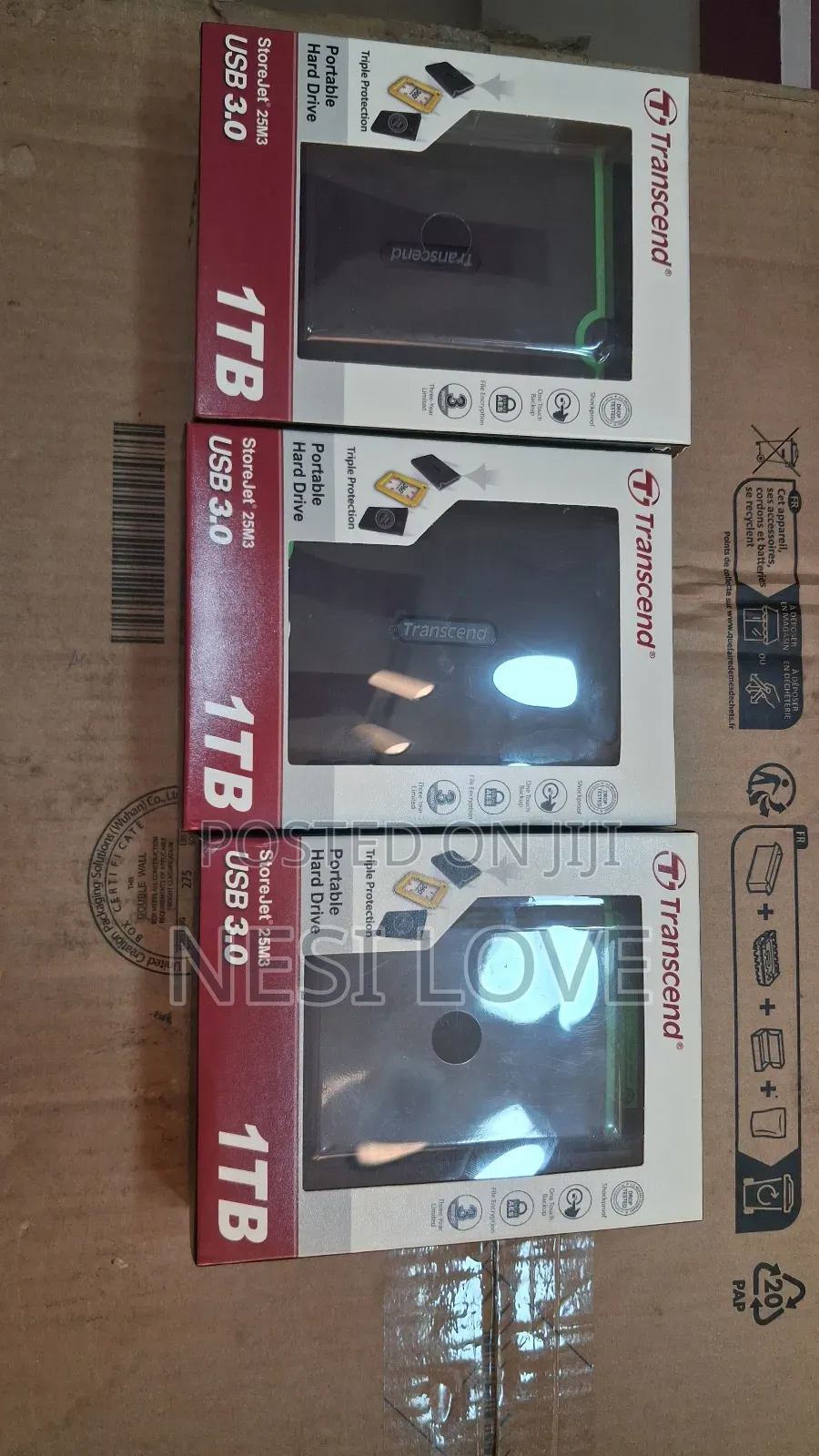 1tb Transcend External Hard Disk Drive Storage