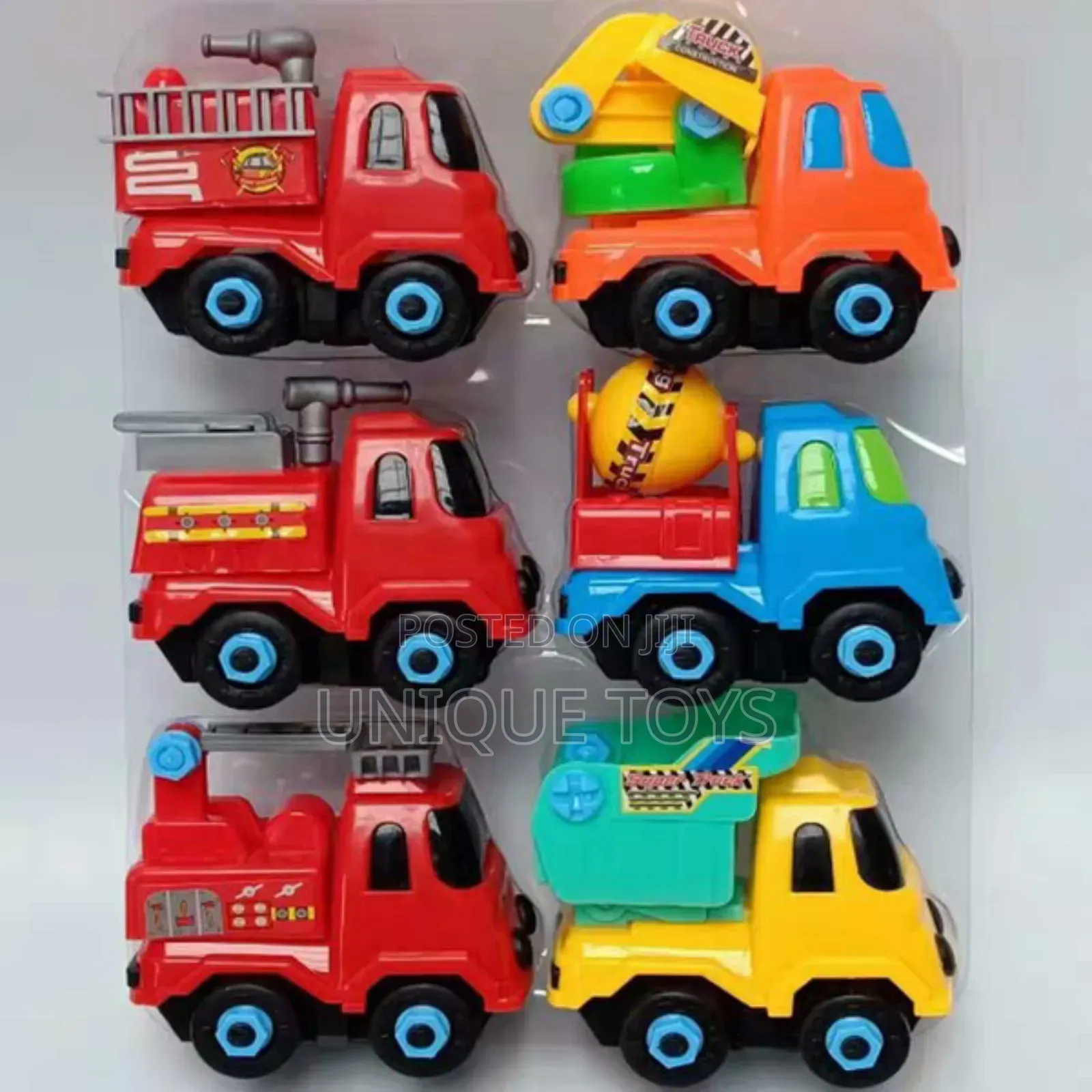 6-in-1 Dis/Assemble Construction Truck Diy Set