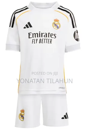 Real Madrid 2025/2026 White Kids Kit