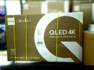 Syinix Tv 75′′ Smart Tv – Qled Uhd | Google Tv System