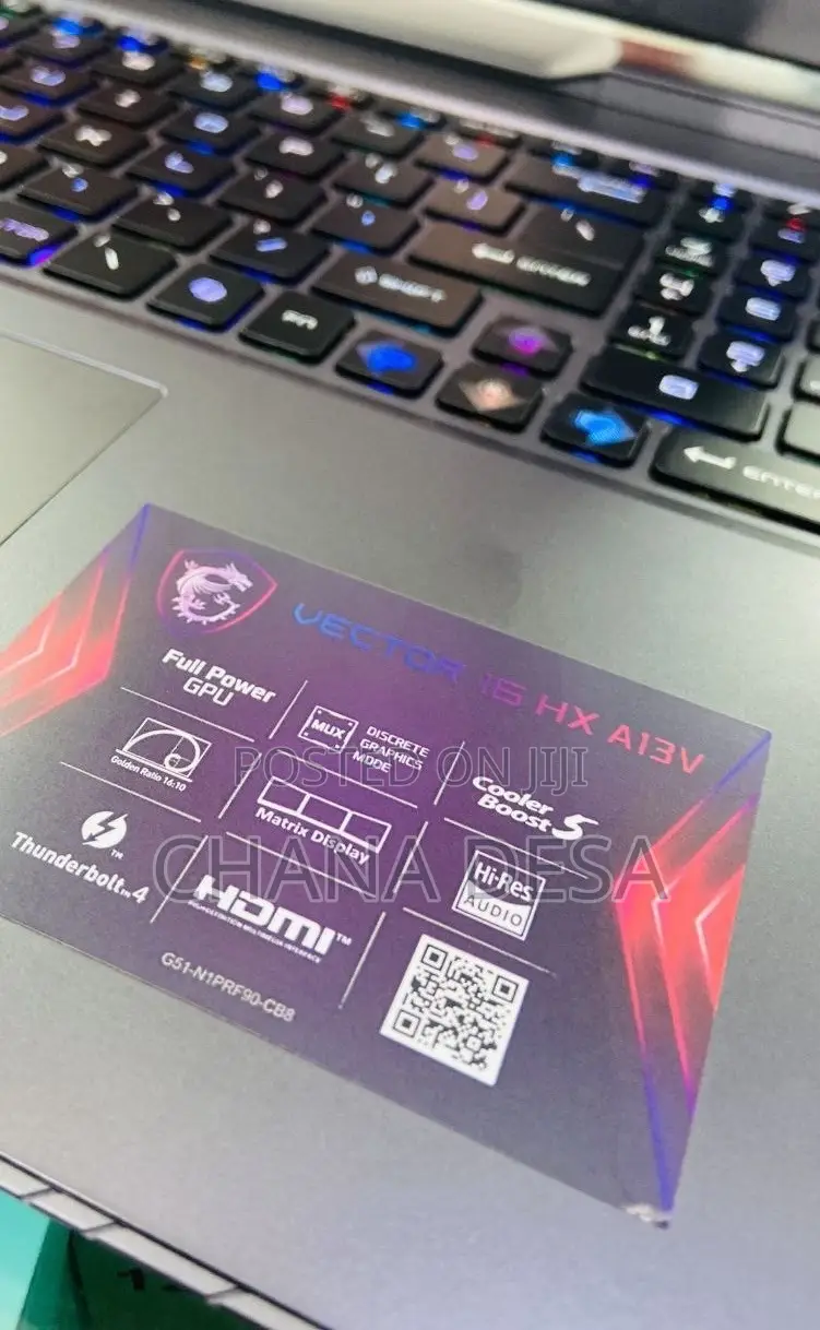 New Laptop MSI 16GB Intel Core i9 SSD 1T