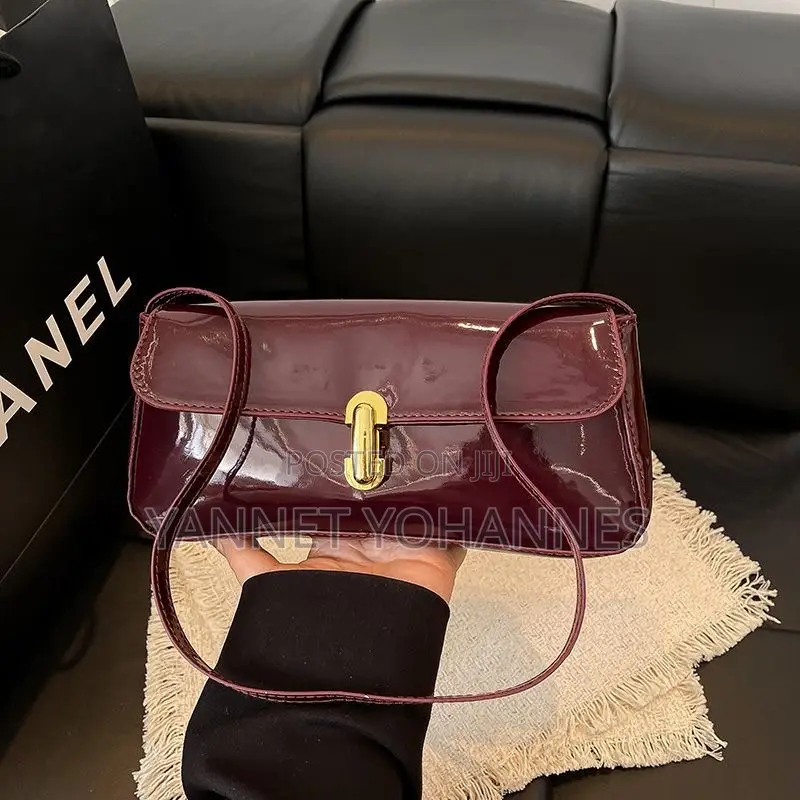 Elegant Glossy Mini Shoulder Bag for Women