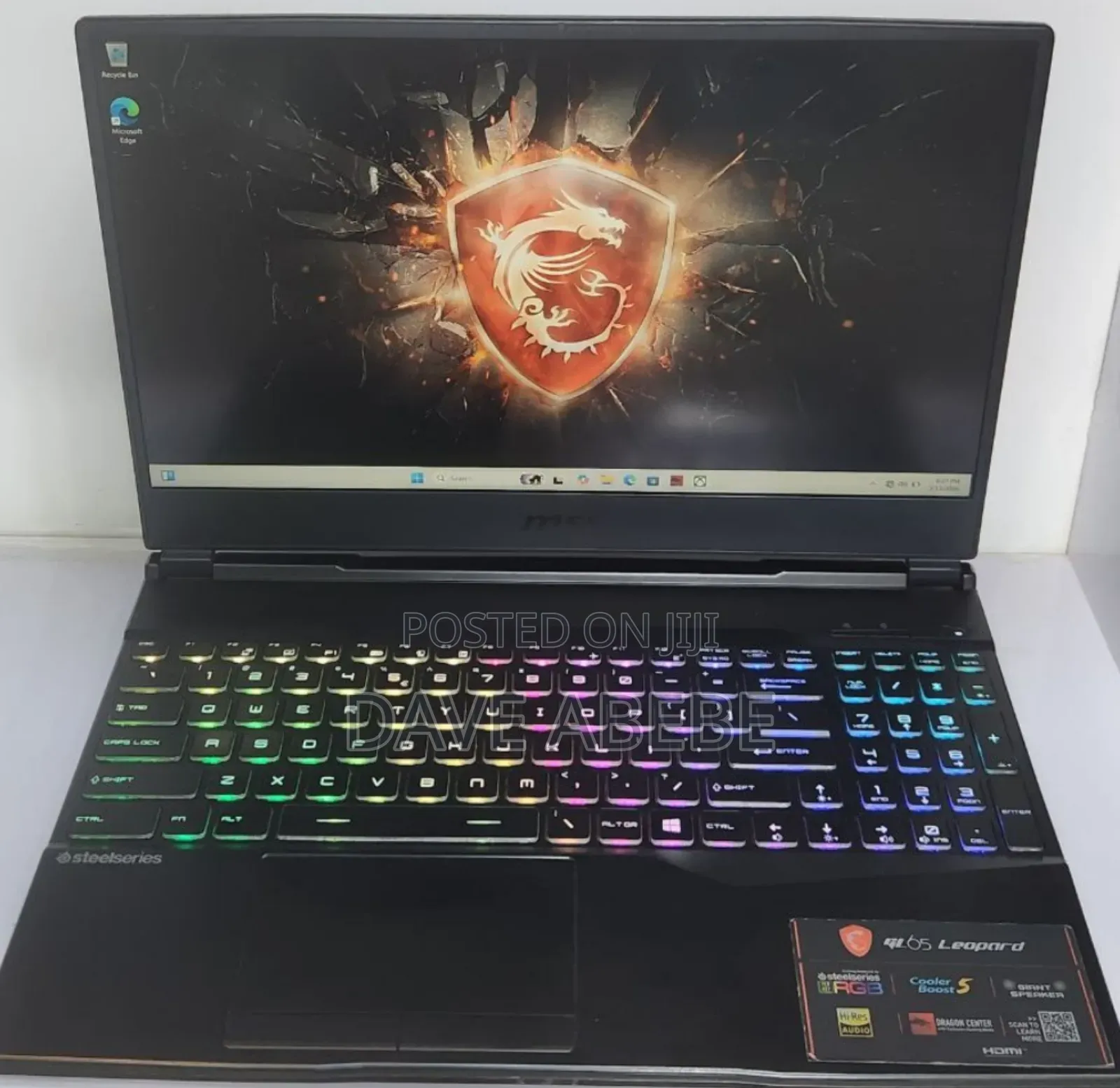 New Laptop MSI 16GB Intel Core i5 SSD 512GB